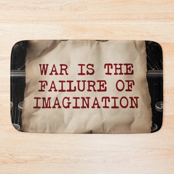 Item preview, War is the Failure of Imagination - Vintage Typewriter Art designed and sold by MakarenaCreate.