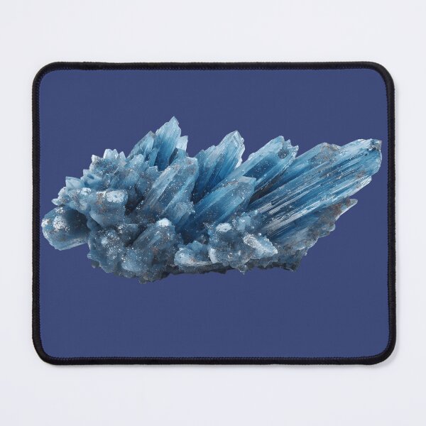 Item preview, Raw Blue Crystal Cluster Mineral Specimen with Sharp Prismatic Points Isolated on a Transparent Background for Geological Study designed and sold by Niageadon.