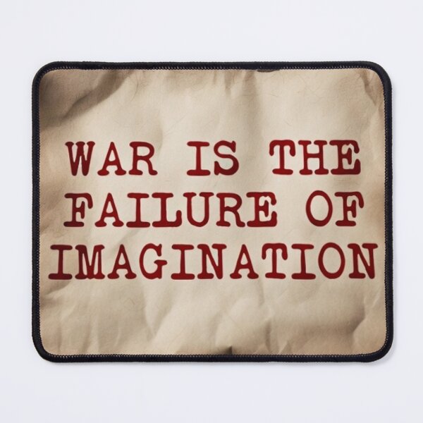 Item preview, War is the Failure of Imagination - Vintage Typewriter Art designed and sold by MakarenaCreate.