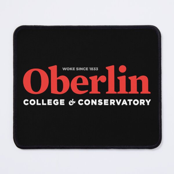 Item preview,  Oberlin College - red on black - woke since 1833 designed and sold by Oberlin Stickers & Merch.