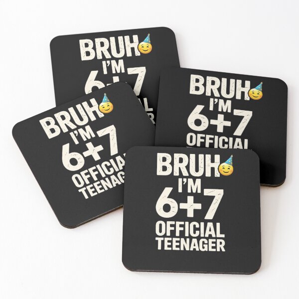 Item preview, Bruh I'm 6+7 Official Teenager Funny 13th Birthday Design designed and sold by bilal sibgui.