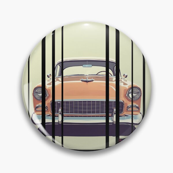 Item preview, Chevy Bel Air 1955, 50s pastel palette, chrome shine, mid-century 10 designed and sold by Neon G.
