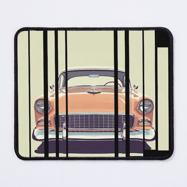 Item preview, Chevy Bel Air 1955, 50s pastel palette, chrome shine, mid-century 10 designed and sold by Neon G.