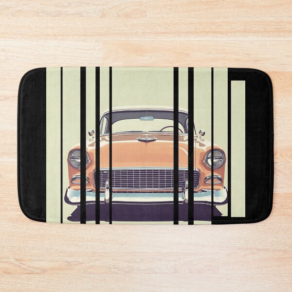 Item preview, Chevy Bel Air 1955, 50s pastel palette, chrome shine, mid-century 10 designed and sold by Neon G.