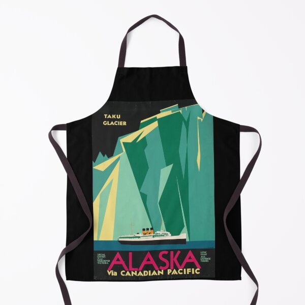Item preview, Alaska Glacier Cruise Travel Vintage Poster designed and sold by blackdogshop.