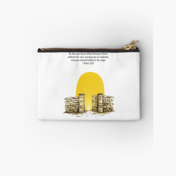 Item preview, 1 Peter 2:21 Bible Verse Print – Inspirational Christian Scripture Art – Follow Christ’s Example designed and sold by QuietBibleLines.