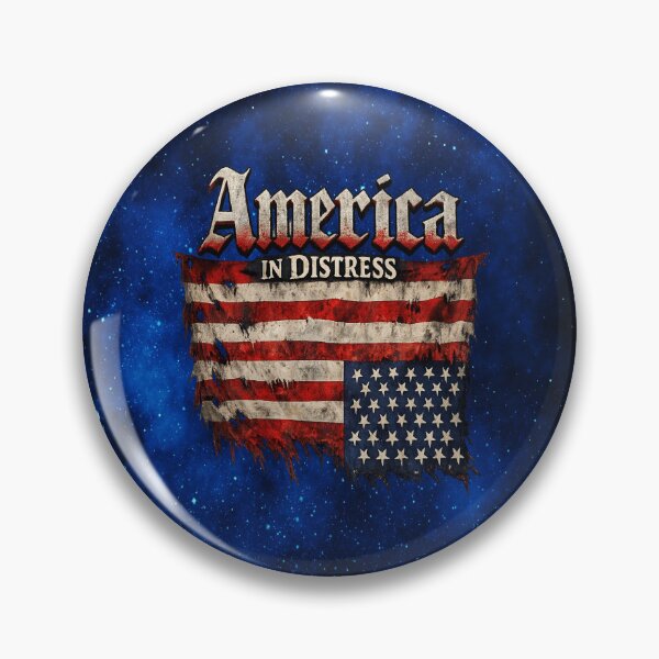 Item preview, America in Distress Tattered Upside Down Flag designed and sold by MysticOzzy.