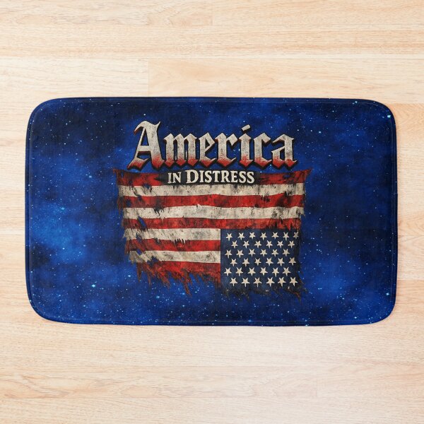 Item preview, America in Distress Tattered Upside Down Flag designed and sold by MysticOzzy.