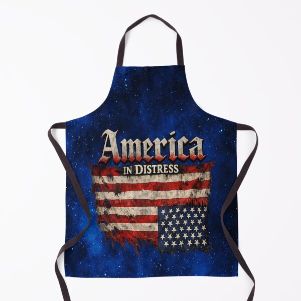 Item preview, America in Distress Tattered Upside Down Flag designed and sold by MysticOzzy.