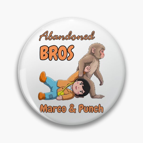 Item preview, Abandoned Bros Funny Anime Parody T-Shirt – Marco and Monkey Chibi Tee – Dark Humor Anime Gift Shirt designed and sold by marcopoloirl.