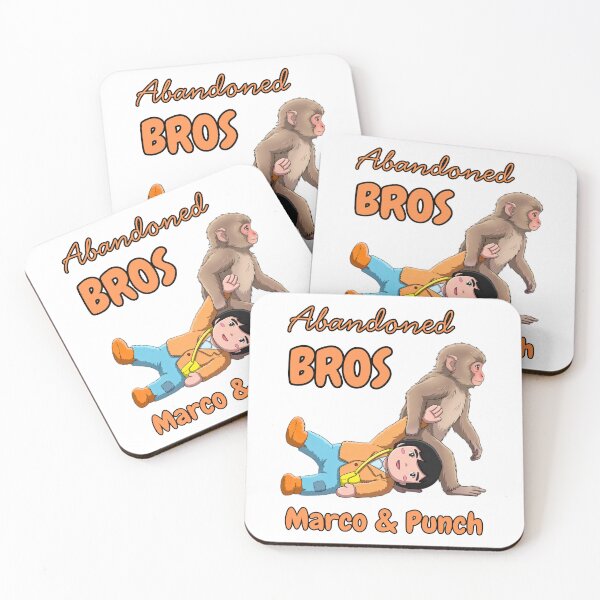 Item preview, Abandoned Bros Funny Anime Parody T-Shirt – Marco and Monkey Chibi Tee – Dark Humor Anime Gift Shirt designed and sold by marcopoloirl.