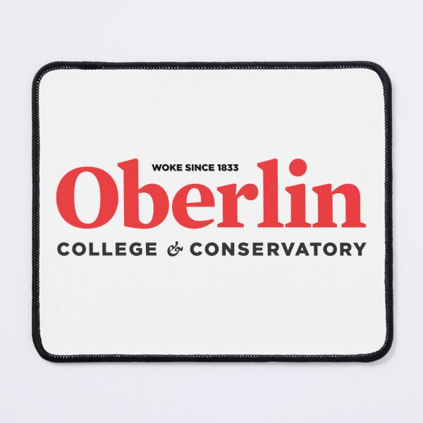 Item preview, Oberlin College - red on white - woke since 1833 designed and sold by Oberlin Stickers & Merch.