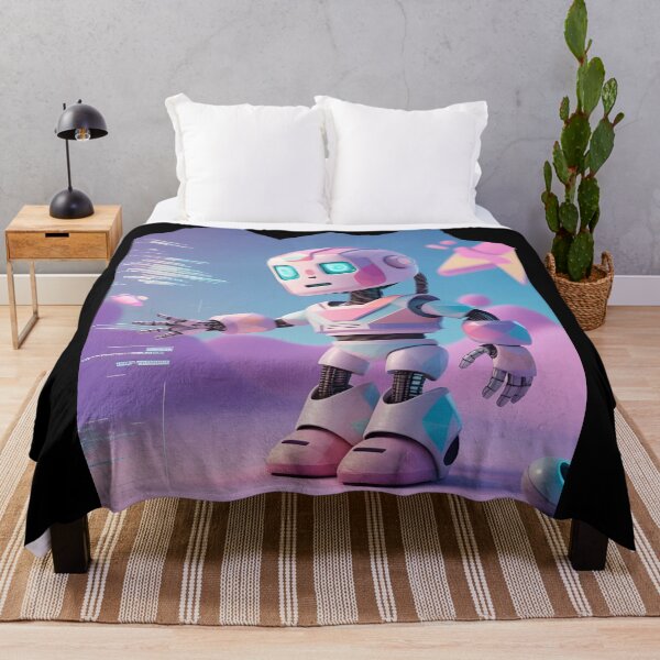 Item preview, Vaporwave-style cyborg 6 designed and sold by Neon G.
