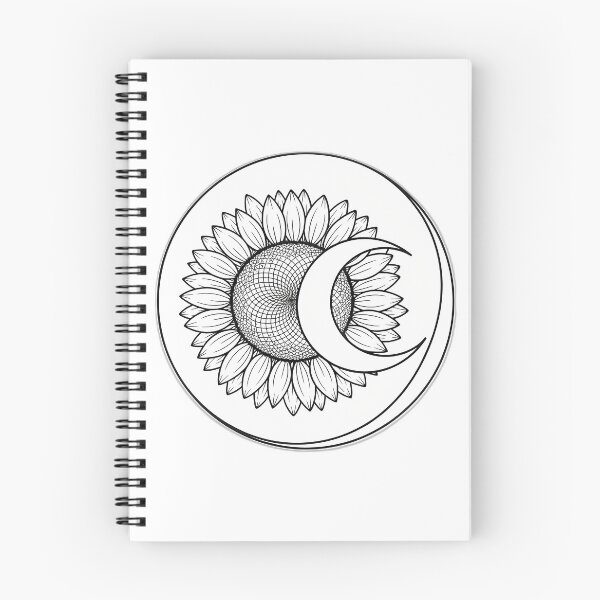 Item preview, Flat Moon Sunflower Crest designed and sold by pumsquare.