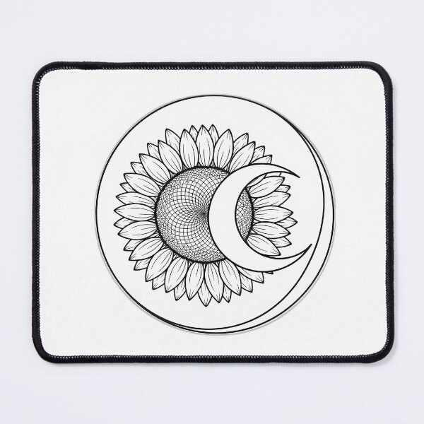 Item preview, Flat Moon Sunflower Crest designed and sold by pumsquare.