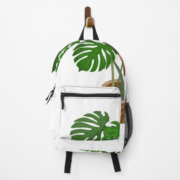 Item preview, Monstera Plant in Terracotta Striped Pot designed and sold by MigWhimsy.