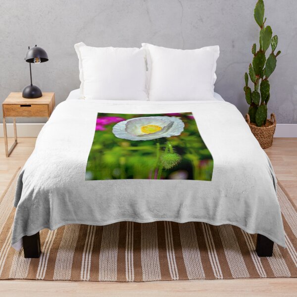Item preview, White Poppy Wildflower, Summer Meadow designed and sold by AMacGPhilly.