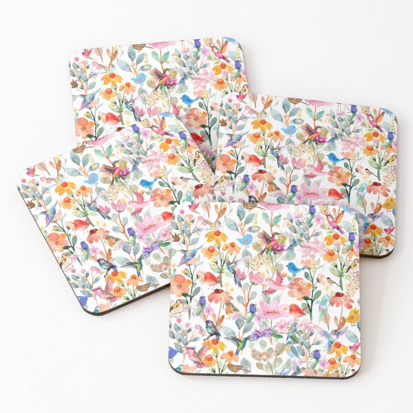 Item preview, Watercolor Garden Avian Symphony  Pattern designed and sold by VibranPalette.