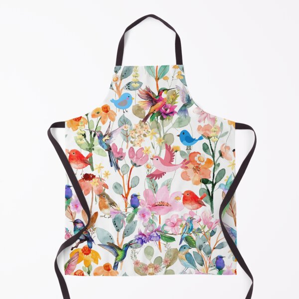 Item preview, Watercolor Garden Avian Symphony Pattern designed and sold by VibranPalette.