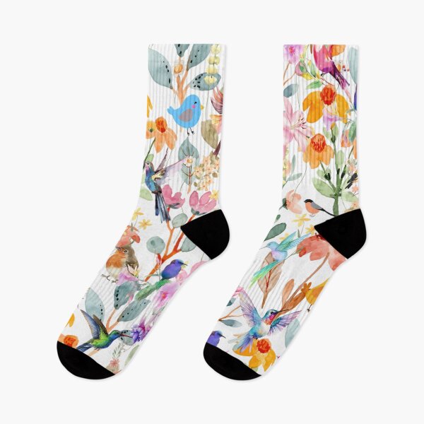 Item preview, Watercolor Garden Avian Symphony  Pattern designed and sold by VibranPalette.
