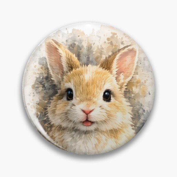 Item preview, Watercolor Rabbit Portrait Cute Animal Design designed and sold by giachem99.