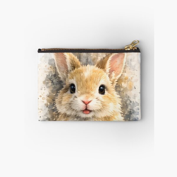Item preview, Watercolor Rabbit Portrait Cute Animal Design designed and sold by giachem99.