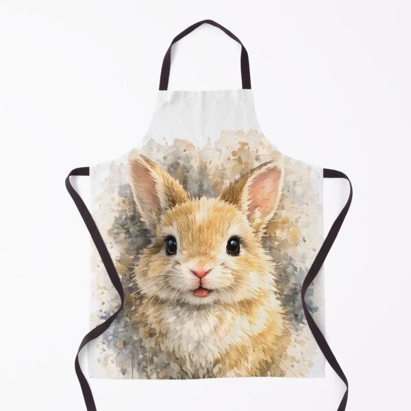 Item preview, Watercolor Rabbit Portrait Cute Animal Design designed and sold by giachem99.