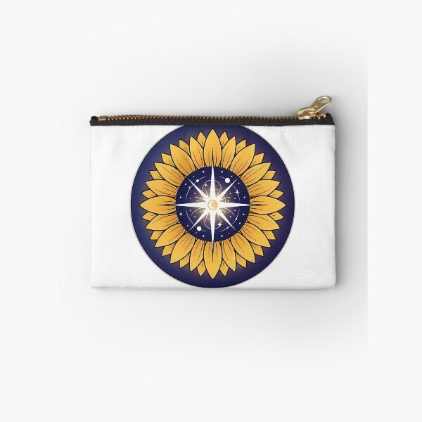 Item preview, Celestial Sunflower Round Emblem designed and sold by pumsquare.