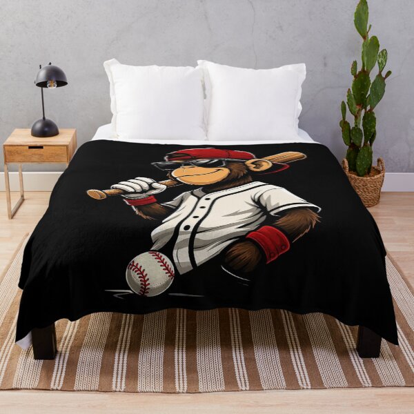 Item preview, Cool Cartoon Monkey Baseball Player Illustration for Kids and Girls and Men designed and sold by bilal sibgui.