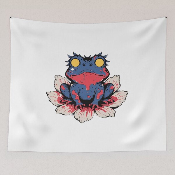 Item preview, Poison Lotus Yokai Frog Spirit designed and sold by Poise&Petals.