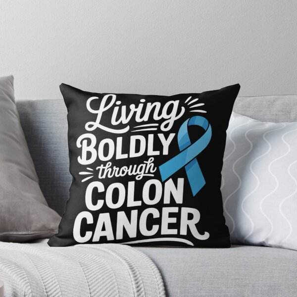Item preview, Living Boldly Through Colon Cancer Shirt Blue Ribbon Awareness Fighter Tee designed and sold by DarylWelsh2024.