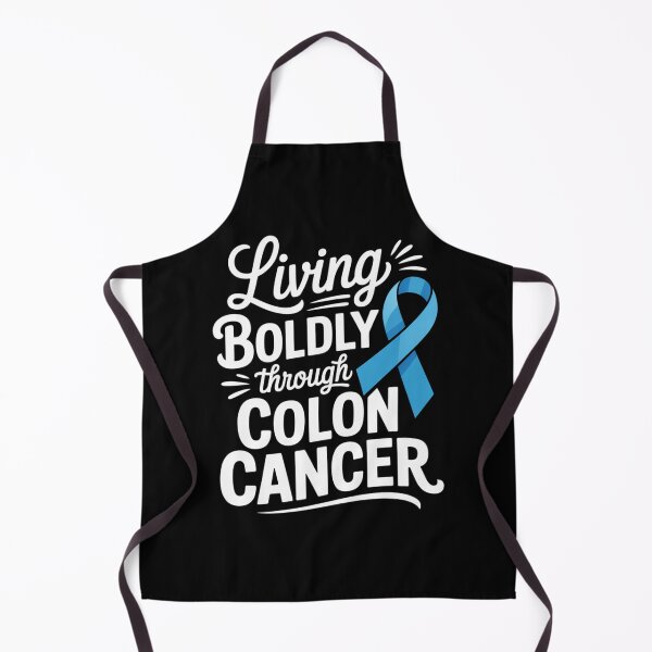 Item preview, Living Boldly Through Colon Cancer Shirt Blue Ribbon Awareness Fighter Tee designed and sold by DarylWelsh2024.