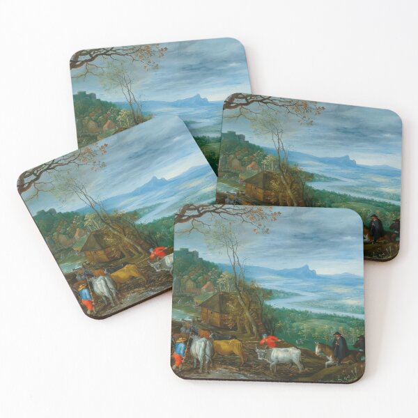 Item preview, Jan Brueghel Herdsmen Driving Cattle Flemish Landscape Art designed and sold by TheSoulOfArt.
