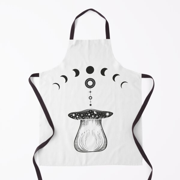 Item preview, Cosmic Mushroom with Moon Phases – Mystical Celestial Nature Illustration designed and sold by eachside-nik.