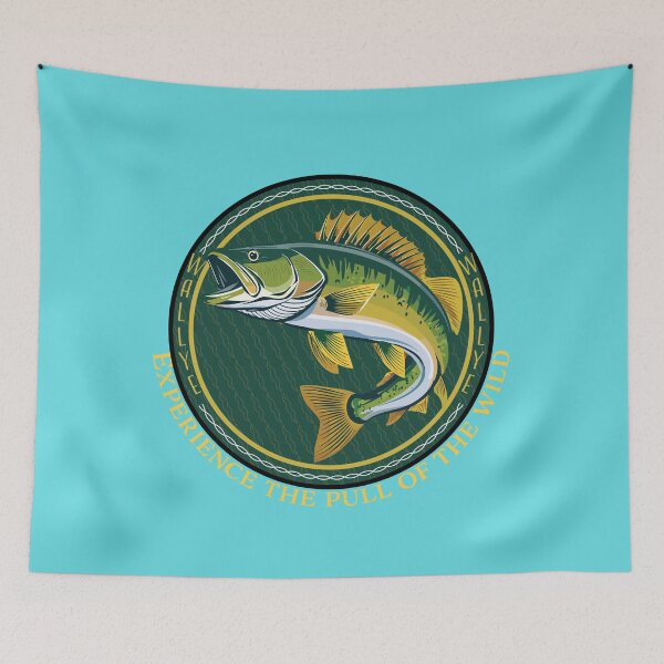 Item preview, Copy of Copy of Bass fishing Illustration "Walleye Fisherman" designed and sold by Art-Horizon.