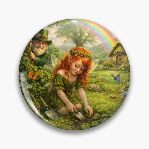 Item preview, Fairy Clover Garden Irish Fantasy designed and sold by NancyzKreations.