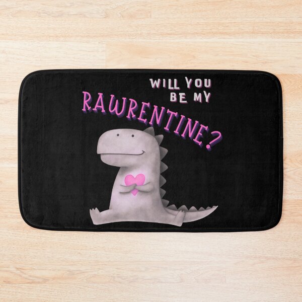 Item preview, Will You Be My Rawrentine Emo Dinosaur designed and sold by MadeTearfully.
