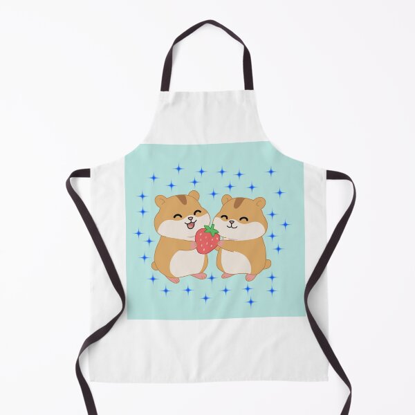 Item preview, Kawaii Hamster Sharing Strawberry- Cute Best Friends Hamster Sticker designed and sold by pn_terest.