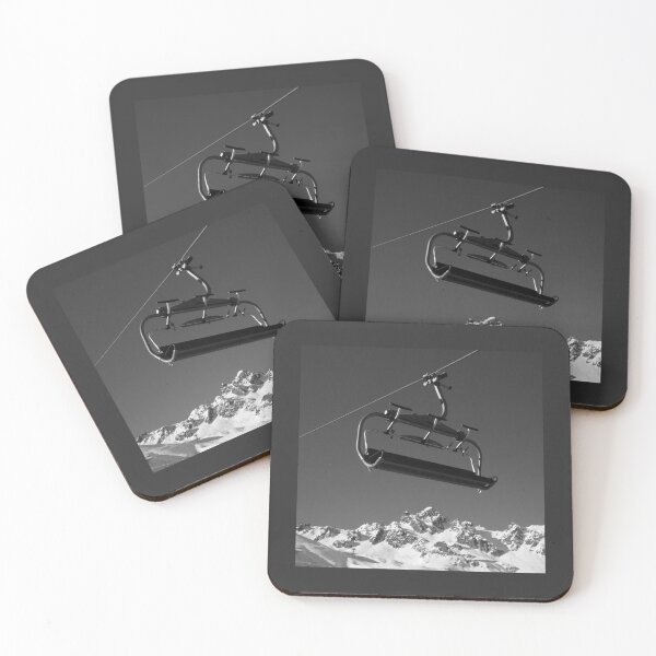 Item preview, Alpine chairlift above mountain ridgeline designed and sold by Wakey05.
