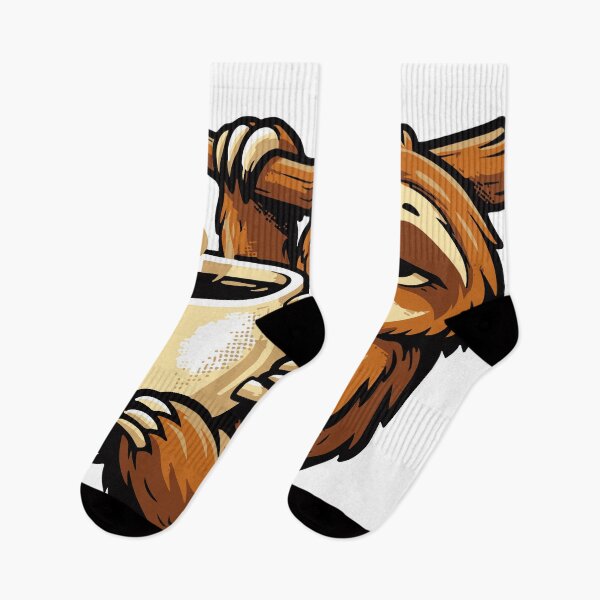 Item preview, A humorous sloth character representing slow mornings and coffee survival. The relaxed pose and expressive face make it perfect for stickers and casual apparel designs. designed and sold by Dejbar.
