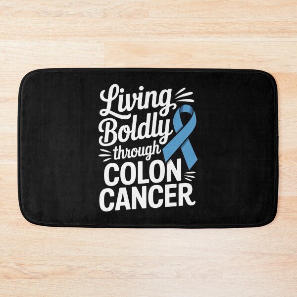 Item preview,  Living Boldly Through Colon Cancer Shirt Blue Ribbon Awareness Fighter Tee designed and sold by DarylWelsh2024.