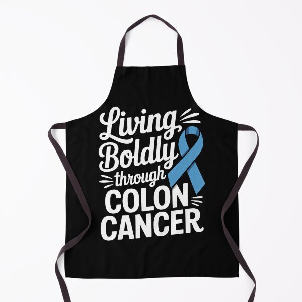 Item preview,  Living Boldly Through Colon Cancer Shirt Blue Ribbon Awareness Fighter Tee designed and sold by DarylWelsh2024.