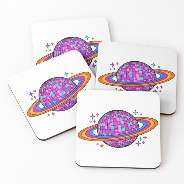 Item preview, Retro Disco Ball Planet With Saturn Rings Groovy Space Design designed and sold by Vibe-Vortex.