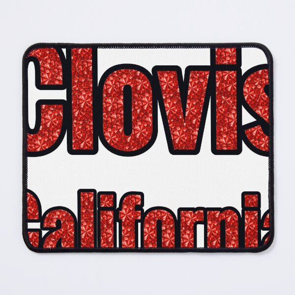 Item preview, Clovis California City Name With Red Rhinestone designed and sold by TheIconSmith.
