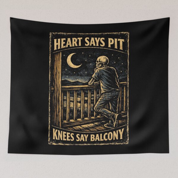 Item preview, heart says pit knees say balcony designed and sold by jolihanot.
