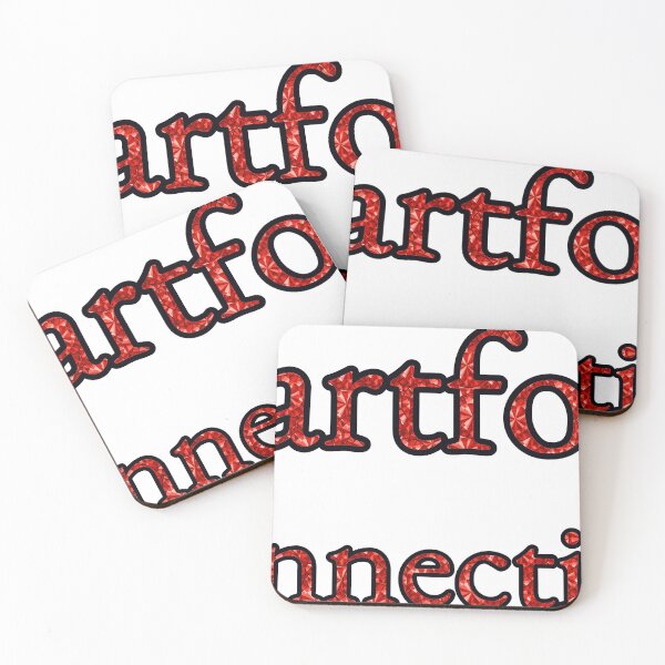 Item preview, Hartford Connecticut City Name With Red Rhinestone designed and sold by TheIconSmith.