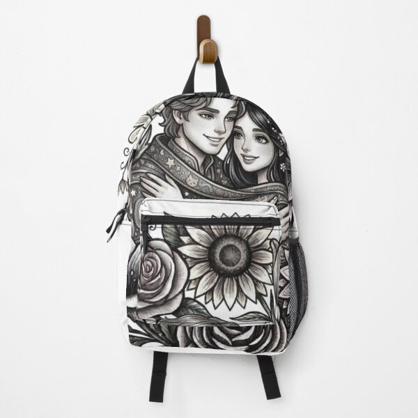 Item preview, Flowers and a young man and woman. designed and sold by PP&RAINBOW SHOP.