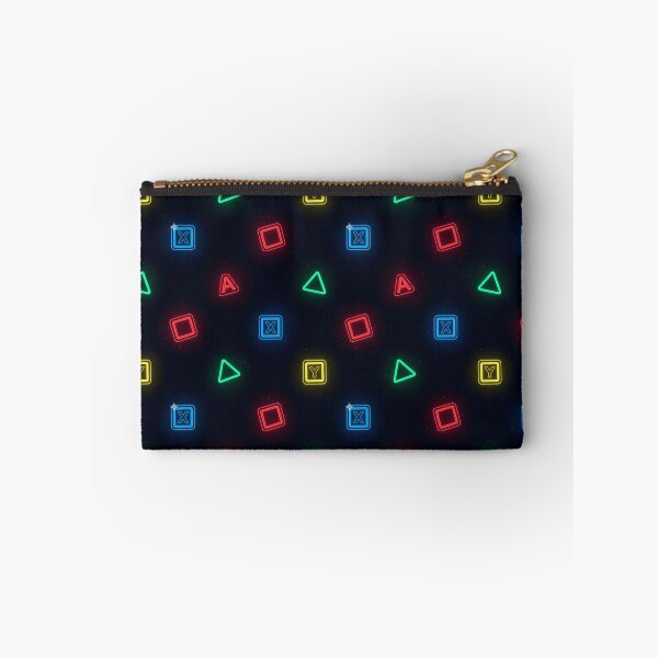 Item preview, Neon Game Button Pattern designed and sold by StickVerse by Owais.