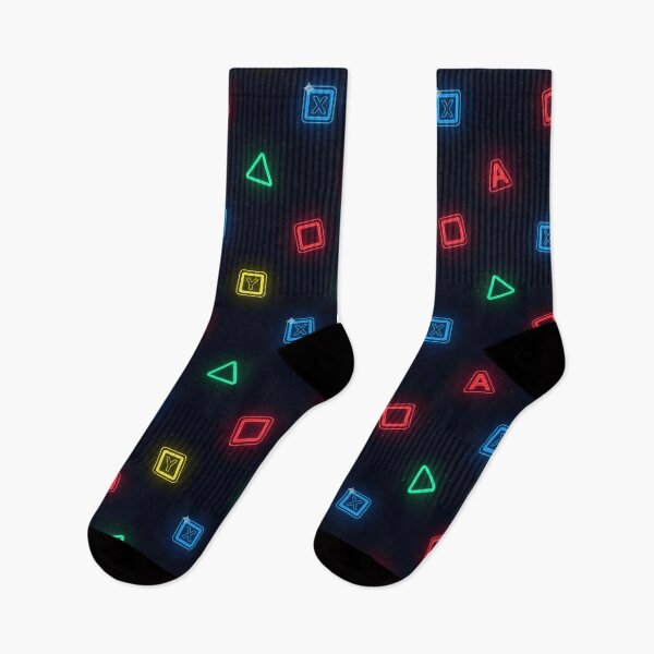 Item preview, Neon Game Button Pattern designed and sold by StickVerse by Owais.