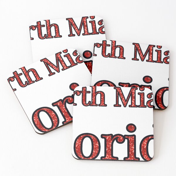 Item preview, North Miami Florida City Name With Red Rhinestone designed and sold by TheIconSmith.